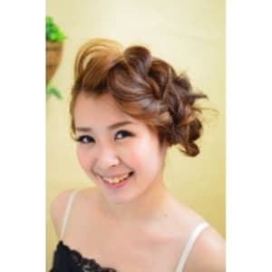 ふんわり大きな編みこみルーズスタイル～