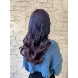 20代30代大人可愛い艶感アッシュラベンダーケアブリーチ