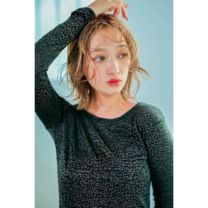 くしゃっとハイトーンボブ