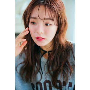 チェリーブラウンシースルーバング