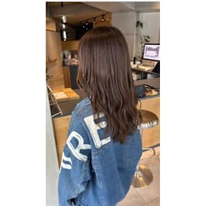 ブリーチ無し☆透明感オリーブカラー