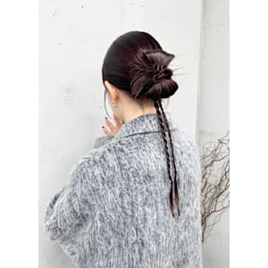 knit×ヘアアレンジ