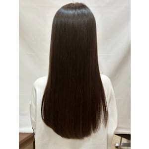 【MICHI 富田店　西村 亜矢】暗髪　髪質改善ストレート