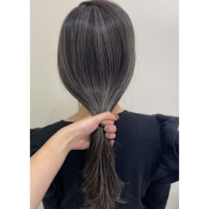 細めハイライトグレージュ