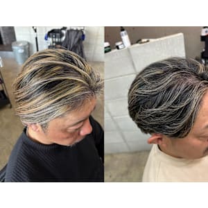 メンズ白髪ぼかしハイライト - CREW【クルー】掲載中