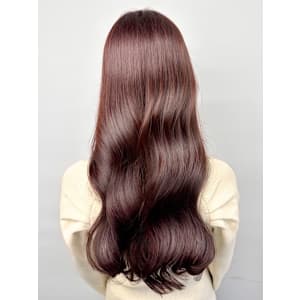 30代40代大人可愛い髪質改善カラーラベンダーグレージュ透明