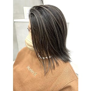 地毛ハイライト