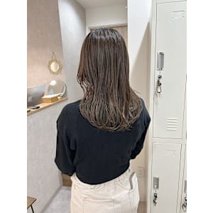 ☆似合わせ細めハイライト　赤み消しアッシュグレージュ