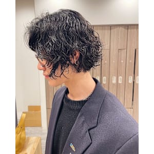 メンズボブパーマ