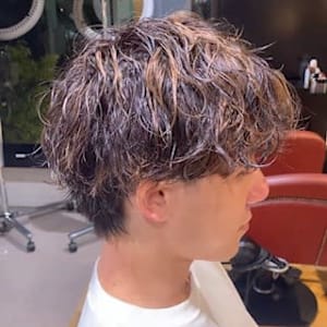 波ウェーブパーマ