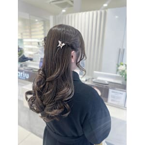 ★参列ヘア/ハーフツイン/銀座/韓国アレンジ