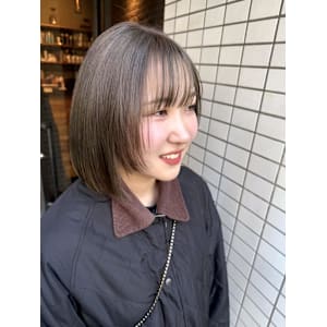 グレージュ☆姫カットボブ