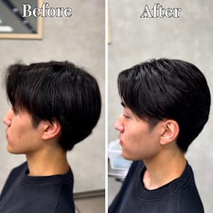 横浜”曲がる縮毛矯正ニュアンスメンズ縮毛矯正