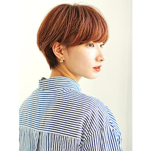 前下がりショート・ボブ/絶壁解消/前髪あり/20代/30代