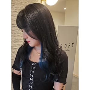 韓国風インナーカラースタイル