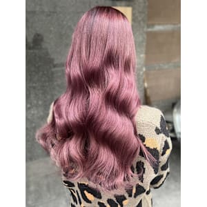 ミルクティーピンク　ケアブリーチ　ハイトーン　美髪　艶髪