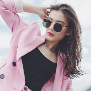 大人グレージュナチュラルウェービークールロング