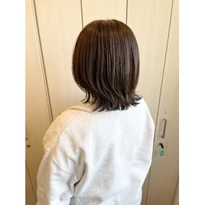 インナーカラー/アッシュグレー/ケアブリーチ