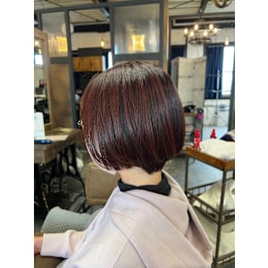 ブリーチ無しで作るデザインカラー☆