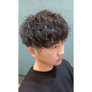 黒髪スパイラル×無造作マッシュ - HAIR SPACE Charme【ヘアースペースシャルム】掲載中