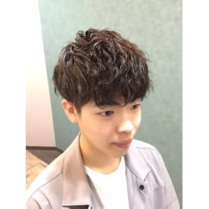 ツーブロック/ツイストスパイラルパーマ