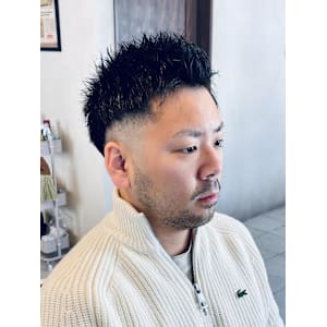 【30代男性】ロンドンフェードツーブロック（大宮/バーバー）