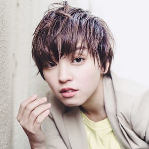 大人ヘルシーココアベージュハイライトカラークールショート