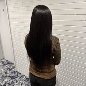 ナチュラルダークブラックロング