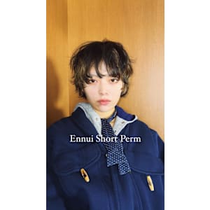 外国人風パーマ×アンニュイショートパーマ