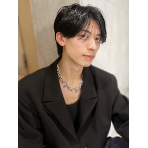 メンズ 韓国風センターパート