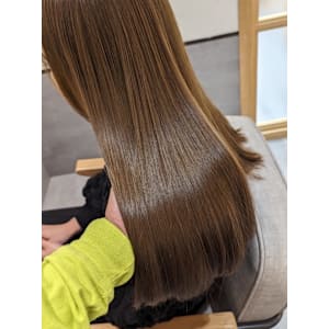 ブラウン/髪質改善トリートメント/透明感カラー