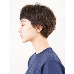 前下がりショート・ボブ/絶壁解消/前髪あり/20代/30代