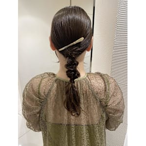 参列ヘア♪編み下ろしアレンジ