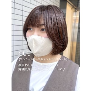 ボブカット×ワンカールパーマ/ボブヘア/タンバルモリカット