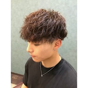 ツーブロック/スパイラルパーマ