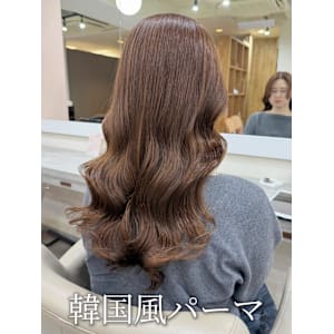 韓国風パーマ/コテ巻き風パーマ/レイヤーカット