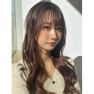 小顔顔周りレイヤー/ゆるふわ質感