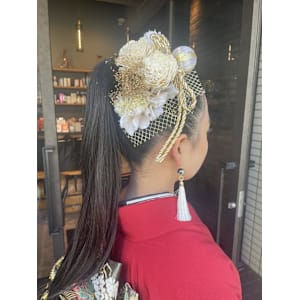 卒業式オススメシンプルポニーテールアップ☆