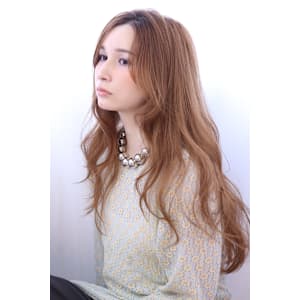 20代30代40代  前髪なしロング レイヤーパーマ