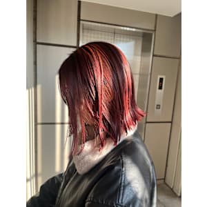 ボブ レッドカラー