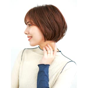 前下がりショート・ボブ/絶壁解消/前髪あり/20代/30代