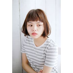 ショートバングワンカールボブ