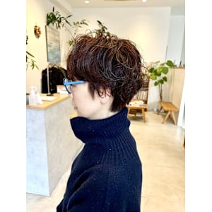 ナチュラルショートパーマ