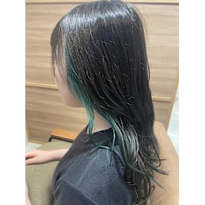 インナーカラーgreen