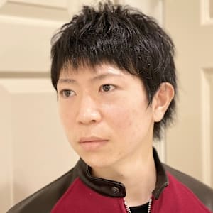 セクシー男子の束感パーマ