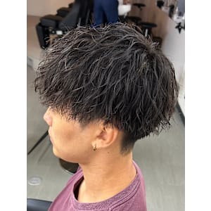 メンズマッシュ　ツイストスパイラルパーマ