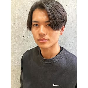 ニュアンスパーマ×センターパート【立川/メンズ】