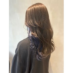 インナーカラー＊明るめブルー