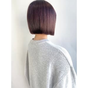 ピンクラベンダー×ミニボブ