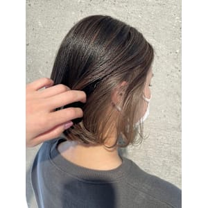 インナーカラー×グレージュ